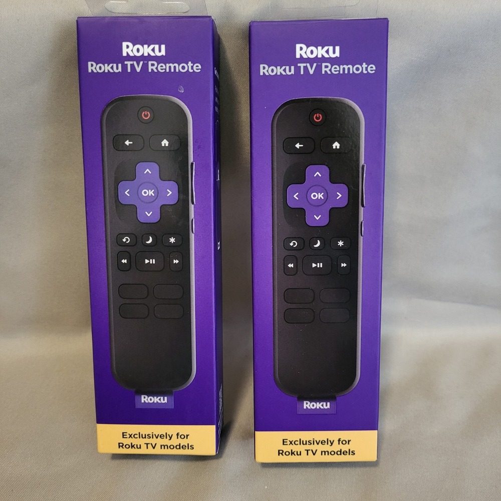 Roku TV‎ Remote RCC1RW Replacement for Roku TV Models New Open Box 2 Pack